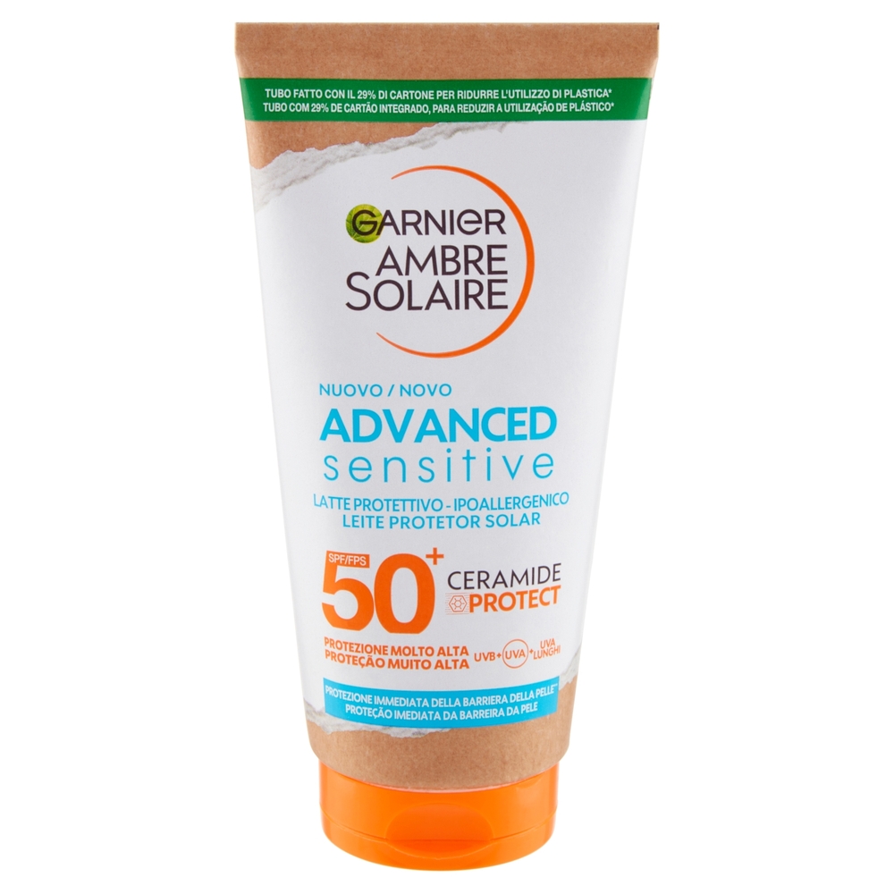 Garnier Ambre Solaire Advanced Sensitive Adulti Latte Ceramide Protect 175 ml